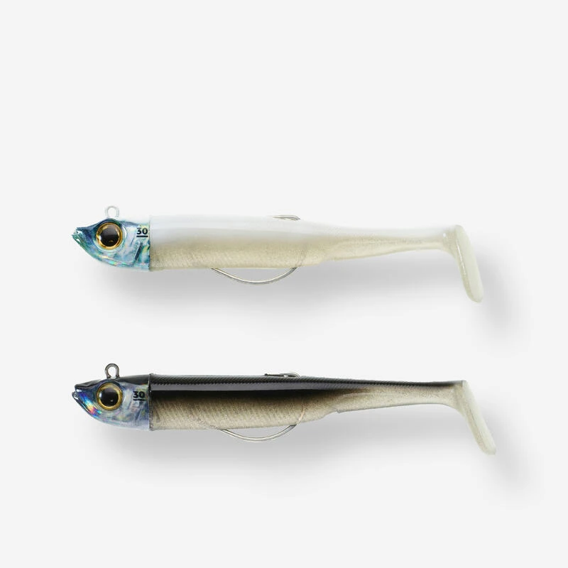 COMBO Leurres Souples Shad Texan ANCHO 120 30g Dos Noir/dos Blanc Pêche En Mer 3 COMBO Leurres Souples Shad Texan ANCHO 120 30g Dos Noir/dos Blanc Pêche En Mer
