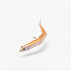 COMBO Leurres Souples Slug Lançon SLUGEELO 130 10gr Doré/Blanc -Pêche Soldes combo leurres souples slug lancon slugeelo 130 10gr doreblanc 5