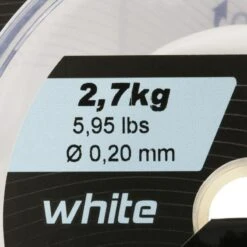 Fil Line Abrasion White 1000m Pêche En Mer -Pêche Soldes fil line abrasion white 1000m peche en mer 2