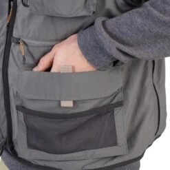 GILET De Pêche 500 Gris -Pêche Soldes gilet de peche 500 gris 4