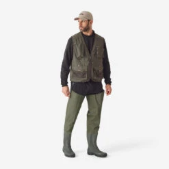 GILET De Pêche 500 Kaki -Pêche Soldes gilet de peche 500 kaki 9