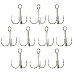 HAMEÇON TRIPLE PÊCHE HOOK TRIPLE NICKEL 9 HAMEÇON TRIPLE PÊCHE HOOK TRIPLE NICKEL -Pêche Soldes hamecon triple peche hook triple nickel 1