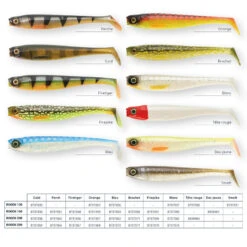 LEURRE SOUPLE BROCHET SHAD ROGEN 120 BLANC X2 -Pêche Soldes leurre souple brochet shad rogen 120 blanc x2 1