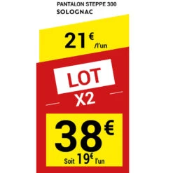 PANTALON CARGO RESISTANT STEPPE 300 VERT -Pêche Soldes pantalon cargo resistant steppe 300 vert 1