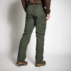 PANTALON CHASSE CHAUD VERT 100 -Pêche Soldes pantalon chasse chaud vert 100 2