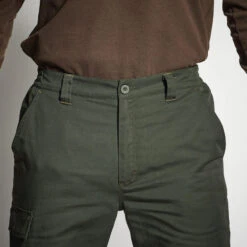 PANTALON CHASSE CHAUD VERT 100 -Pêche Soldes pantalon chasse chaud vert 100 5