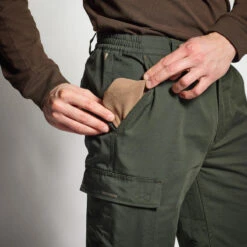 PANTALON CHASSE CHAUD VERT 100 -Pêche Soldes pantalon chasse chaud vert 100 7