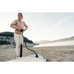 Pompe Facile Stand Up Paddle Et Kayak Double Action Haute Pression 0-20PSI -Pêche Soldes pompe facile stand up paddle et kayak double action haute pression 0 20psi 1