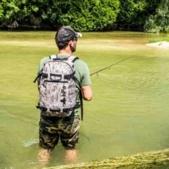 Sac De Pêche étanche 25 Litres Avec Système De 2 Fermetures éclair - CAMO -Pêche Soldes sac de peche etanche 25 litres avec systeme de 2 fermetures eclair camo 2