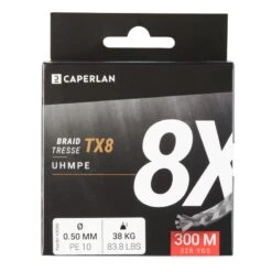 TRESSE PECHE DU SILURE TX8 CF GRIS 300M -Pêche Soldes tresse peche du silure tx8 cf gris 300m 2