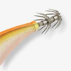 Turlutte Coulante Shallow EBIKA 2.5/105 Orange Fluo Pêche Seiches/calamars -Pêche Soldes turlutte coulante shallow ebika 25105 orange fluo peche seichescalamars 3
